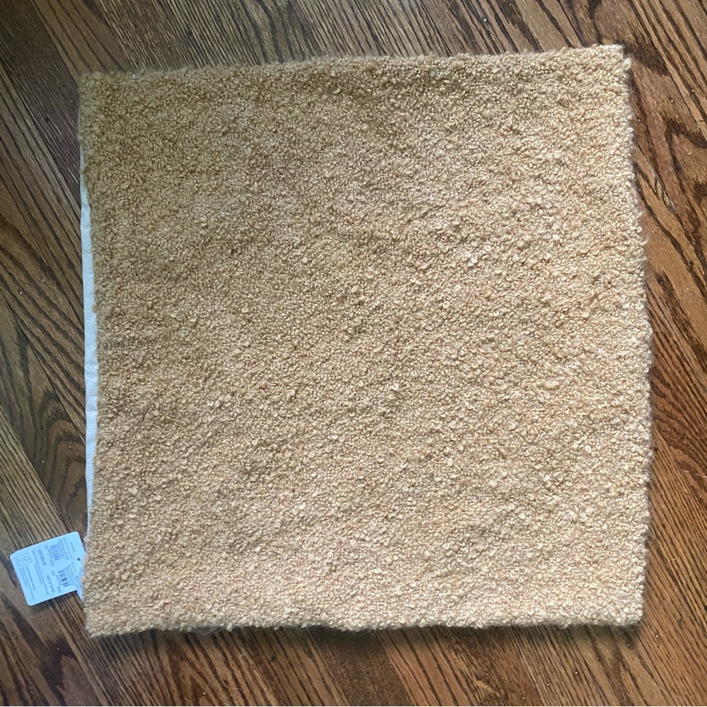 Pottery Barn Tan Accent Pillow Plush Soft Decor